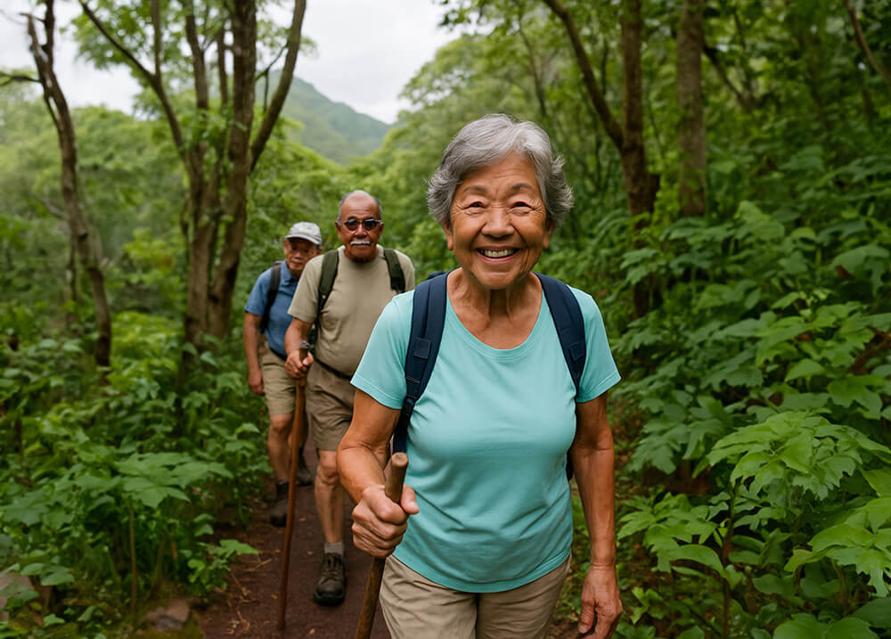 Photo of an person on an outdoor nature adventure in Hawaii